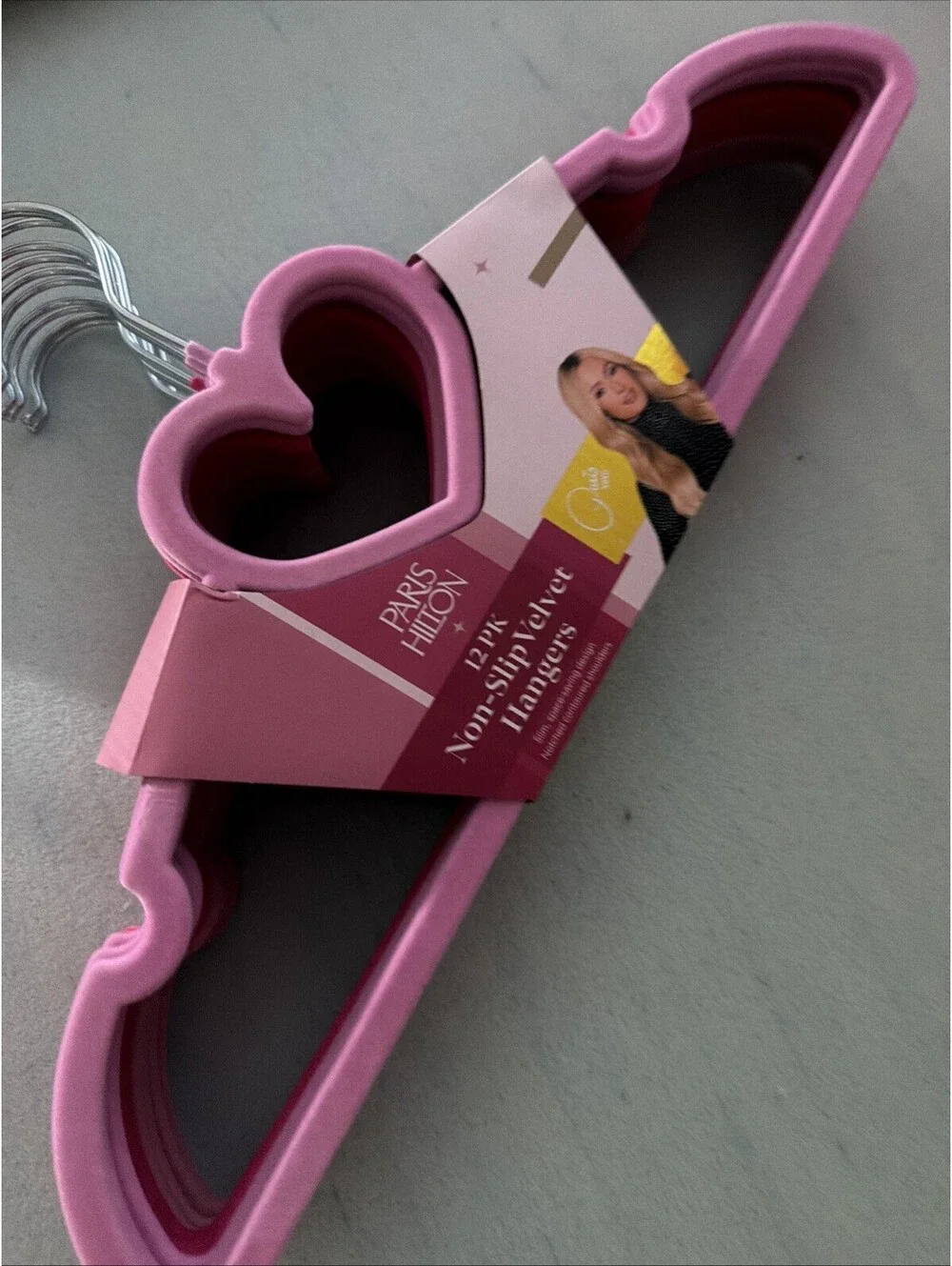 Paris Hilton 12 Mix Pink Felt  Heart Hangers